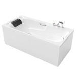 Bathtub with faucet