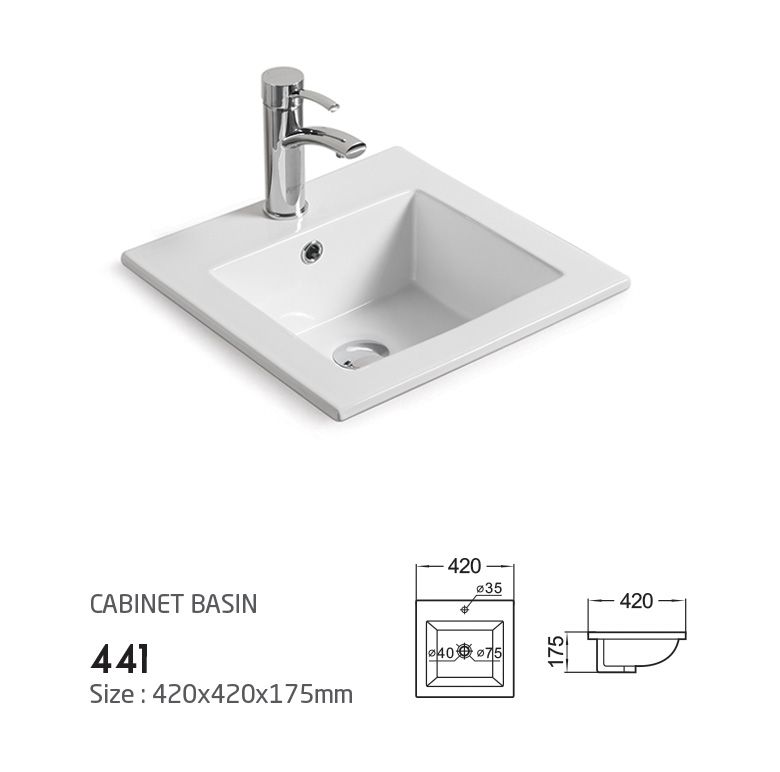 Taotaoju bathroom - thin edge basin, middle edge basin -441