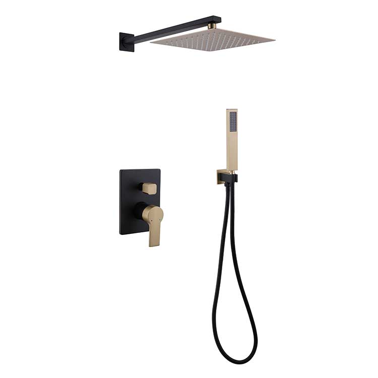 Huagao Bathroom - Dual function concealed shower faucet -6601 balance valve - black gold color