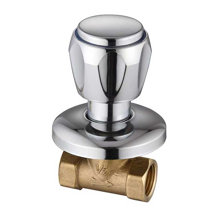 Brass 4-point concealed valve wall switch, school bathroom, bathhouse, showerhead valve, solar powered water supply valve