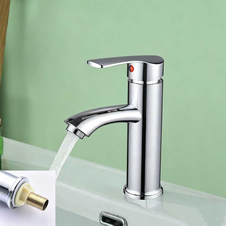 Basin hot and cold faucet stainless steel seven pack wolf single hole faucet bathroom basin washbasin faucet