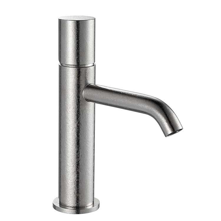 Pure titanium crystal flower natural color small curved basin faucet, bathroom hot and cold water countertop basin washbasin faucet, bathroom counter basin faucet
